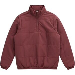 BP Men's Puffer Pullover Jacket Vest Maroon Size XL Mock‎ Neck Winter NWOT